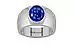 Sterling Silver Ceylon Blue Sapphire Ring Rare Quality (R1)