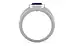Sterling Silver Ceylon Blue Sapphire Ring Rare Quality (R1)
