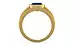 Gold Ceylon Blue Sapphire Ring Rare Quality (R1)