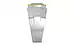 Goldcap Ceylon White Sapphire Ring Fine Quality (R1)