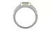 Goldcap Ceylon White Sapphire Ring Fine Quality (R1)