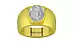 Panchdhatu Ceylon White Sapphire Ring Fine Quality (R1)