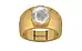 Gold Ceylon White Sapphire Ring Limited Quality (R1)