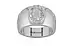 Sterling Silver Ceylon White Sapphire Ring Rare Quality (R1)