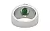 Sterling Silver Emerald Ring Fine Quality (R1)