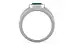Sterling Silver Emerald Ring Fine Quality (R1)