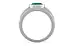 Sterling Silver Emerald Ring Limited Quality (R1)