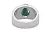 Sterling Silver Emerald Ring Prime Quality (R1)