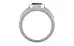 Sterling Silver Emerald Ring Prime Quality (R1)