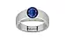 Sterling Silver Thailand Blue Sapphire Ring Limited Quality (R10)