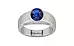 Sterling Silver Thailand Blue Sapphire Ring Rare Quality (R10)
