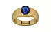 Gold Thailand Blue Sapphire Ring Rare Quality (R10)