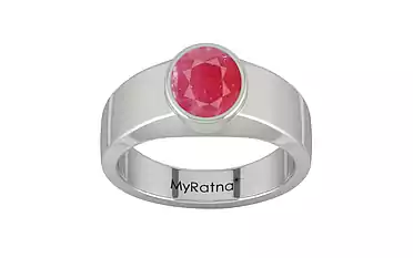 Sterling Silver Ruby Ring Fine Quality (R10)