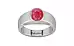 Sterling Silver Ruby Ring Fine Quality (R10)