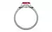 Sterling Silver Ruby Ring Fine Quality (R10)