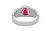 Sterling Silver Ruby Ring Fine Quality (R10)