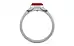 Sterling Silver Ruby Ring Limited Quality (R10)