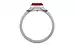Sterling Silver Ruby Ring Rare Quality (R10)