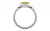 Sterling Silver Thailand Yellow Sapphire Ring Fine Quality (R10)