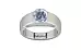 Sterling Silver Ceylon Blue Sapphire Ring Fine Quality (R10)