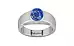 Sterling Silver Ceylon Blue Sapphire Ring Limited Quality (R10)
