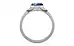 Sterling Silver Ceylon Blue Sapphire Ring Limited Quality (R10)