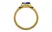 Gold Ceylon Blue Sapphire Ring Limited Quality (R10)
