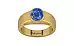 Gold Ceylon Blue Sapphire Ring Limited Quality (R10)
