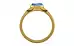 Gold Ceylon Blue Sapphire Ring Prime Quality (R10)