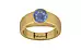 Gold Ceylon Blue Sapphire Ring Prime Quality (R10)