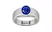 Sterling Silver Ceylon Blue Sapphire Ring Rare Quality (R10)