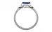 Sterling Silver Ceylon Blue Sapphire Ring Rare Quality (R10)