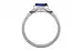 Goldcap Ceylon Blue Sapphire Ring Rare Quality (R10)