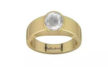 Ashtadhatu Ceylon White Sapphire Ring Limited Quality (R10)