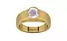 Gold Ceylon White Sapphire Ring Limited Quality (R10)