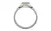 GoldCap Ceylon White Sapphire Ring Limited Quality (R10)