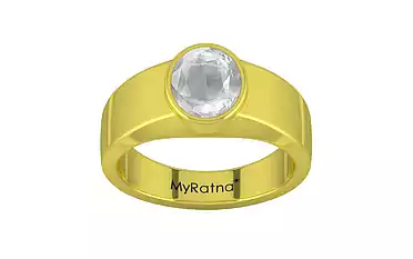 Panchdhatu Ceylon White Sapphire Ring Limited Quality (R10)