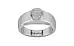 Sterling Silver Ceylon White Sapphire Ring Prime Quality (R10)