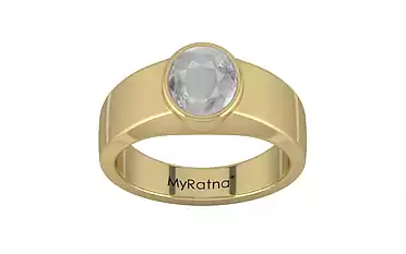 Ashtadhatu Ceylon White Sapphire Ring Prime Quality (R10)