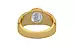 Gold Ceylon White Sapphire Ring Rare Quality (R10)