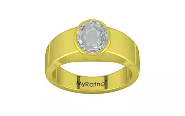 Panchdhatu Ceylon White Sapphire Ring Rare Quality (R10)