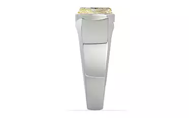 Sterling Silver Ceylon Yellow Sapphire Ring Fine Quality (R10)