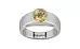 Sterling Silver Ceylon Yellow Sapphire Ring Fine Quality (R10)