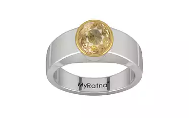 GoldCap Ceylon Yellow Sapphire Ring Fine Quality (R10)