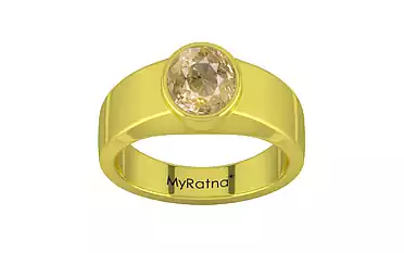Panchdhatu Ceylon Yellow Sapphire Ring Fine Quality (R10)