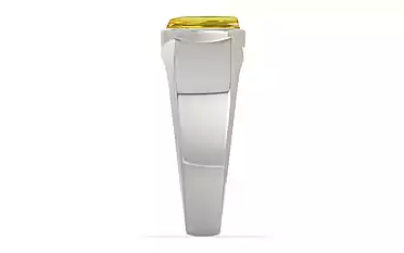 Sterling Silver Ceylon Yellow Sapphire Ring Limited Quality (R10)