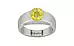 Sterling Silver Ceylon Yellow Sapphire Ring Limited Quality (R10)