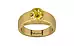 Gold Ceylon Yellow Sapphire Ring Rare Quality (R10)