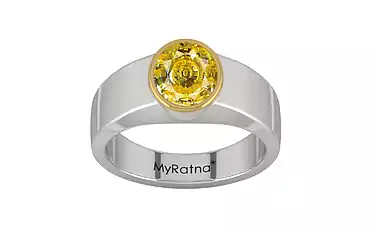 GoldCap Ceylon Yellow Sapphire Ring Rare Quality (R10)