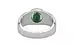 Sterling Silver Emerald Ring Fine Quality (R10)